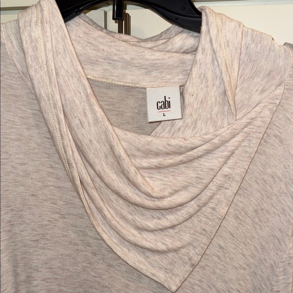 CAbi Light Beige Cowl Neck Sweater - Picture 2 of 3
